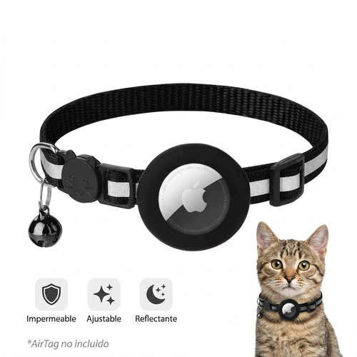 NurioTag™ - Collar Reflectante Compatible AirTag