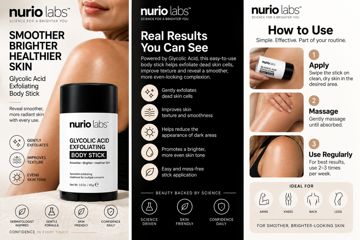 Nurio Smooth & Even Glycolic Body Stick